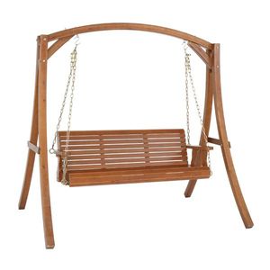 Dondolo da Giardino in Cedro da 1,5 m con Catena in Ferro, Capacità 227 kg, Struttura in Legno Marrone Scuro (Struttura del Dondolo Non Inclusa) - Product Image 3