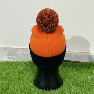 Gorro de Punto de Mezcla de Algodón, Ajustable, Informal, para Invierno, Fabricante de Marca Privada, Gorro de Punto Unisex para Invierno - Product Image 3