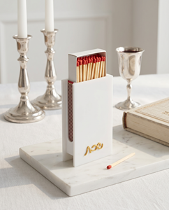 Nouveau porte-allumettes Judaica élégant et moderne en acrylique/lucite transparent de 3 mm d'épaisseur, facile à assembler, avec finition polie - Product Image 6