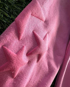 Sudadera con capucha rosa vintage personalizada OEM, con cremallera, estilo oversize, estilo streetwear. - Product Image 5