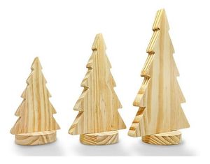 Décoration de Noël en bois faite à la main, ornement rustique en bois naturel pour la table de Noël à la maison ou les fêtes - Product Image 6