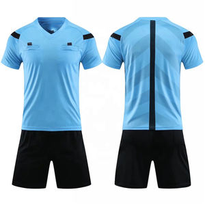 Wholesale Cheap Custom High Quality Breathable Sublimation Soccer Football Referee Uniforms Team Sportswear Set Shirts Shorts - Product Image 3