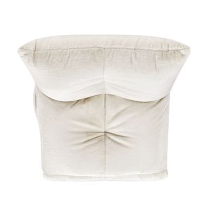 Poltrona Reclinabile Manuale Girevole Rearden 35.5'' in Finta Pelliccia Corta Bianco Perla per Sale Giochi - Product Image 6