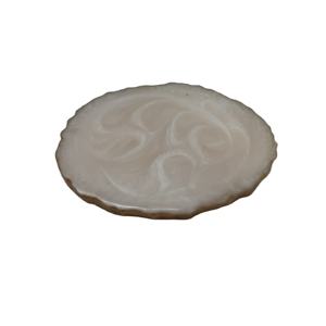 Posavasos de resina blanca perla DIY, alfombrilla redonda en forma de Monstera para el hogar, almohadilla de mesa de estilo occidental, decoraciones novedosas para el hogar - Product Image 1