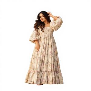 ชุดคุर्ตาผ้าฝ้ายพิมพ์ลายดิจิทัล สไตล์บอลลีวูด สำหรับงานแต่งงานฤดูหนาวแบบอินเดีย-ปากีสถาน  สวยงาม หรูหรา เหมาะสำหรับงานปาร์ตี้และงานพิธีต่างๆ สวมใส่สบายๆ - Product Image 1