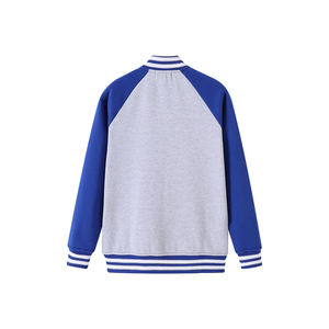 Veste universitaire unisexe Zeta Grey Blue Satin pour sororités et fraternités, avec broderie chenille pour femme, doublure personnalisée et logo lettres grecques - Product Image 2