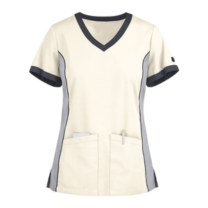 Meilleures ventes Ensemble d'uniformes de gommage Top d'hôpital de style sportif de l'usine de Saomai Top Plus Size Short Free Très doux et respirant - Product Image 1