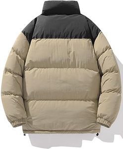 Heavyweight Winter Puffer Jacket Mens Warm <b>Padded</b> Bubble <b>Coat</b> Stand Collar Windproof Outerwear Custom - Product Image 2