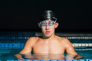 Lunettes de sport de course pour adultes SAEKO Lunettes de natation antibuée approuvées CE et FINA avec finition métallique - Product Image 4