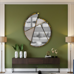 Elegant Stainless Steel PVD Coated Frame <b>Mirror</b> perfect for various decor styles for Wedding Occasion Art Decor - Product Image 2