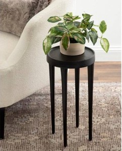 Table de bar ronde minimaliste, design fin à quatre pieds, plateau surélevé, empreinte compacte, construction durable, idéale pour les espaces de vie modernes - Product Image 5