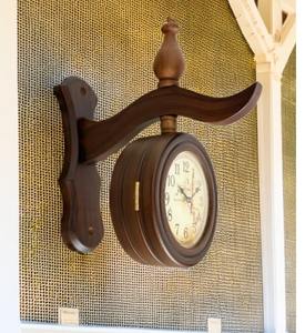 Reloj de Pared de Madera Hecho a Mano de Una Sola Cara, Moderno, Silencioso, con Agujas de Cuarzo, Regalo de Boda, Funciona con Batería, a Precio Económico - Product Image 3
