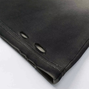 เสื้อยืดแขนสั้นผ้าฝ้าย 100% ระบายอากาศได้ดี สองชั้น เก็บความร้อน ดีไซน์ใหม่ ประดับเพชร ออกแบบเองได้ ขายส่ง สีซีดจางแบบวินเทจ - Product Image 3