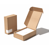 Boîte d'expédition en carton ondulé biodégradable et écologique personnalisée avec laminage mat et gaufrage pour l'emballage de chaussures et de vêtements