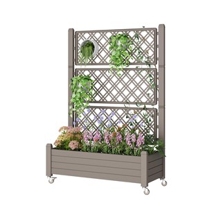 Wholesale Acacia <b>Wood</b> Planter with Trellis - <b>Rustic</b> Garden Feature - Product Image 6