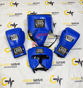 Ensemble de boxe professionnel en cuir de vachette véritable sur mesure, équipement de combat, équipement d'entraînement respirant - Product Image 6