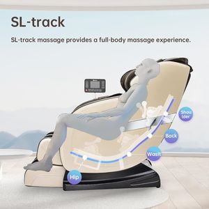 Fauteuil de massage 4D moderne - Gravité zéro, rouleaux Shiatsu et pression d'air intégrale pour soulagement des pieds et du cou, en cuir - Product Image 6