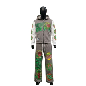 Conjunto de Sudadera con Capucha y Pantalones Deportivos de Invierno Premium para Hombre, Logotipo Personalizado, Dos Piezas, 100% Algodón - Product Image 6