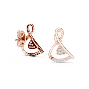 Juego de pendientes de diamantes cultivados en laboratorio únicos en oro amarillo de 18 quilates para compromiso, boda, fiesta, evento, regalo de San Valentín, uso diario para mujer - Product Image 4
