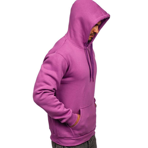 High Quality 100% Cotton <b>Plain</b> Pullover Breathable <b>Hoodies</b> for Men 500GSM Heavyweight Oversized Boxy Fit Cropped Hoodie Men - Product Image 2