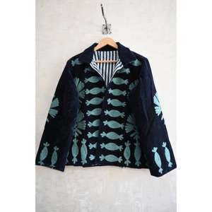 Chaqueta de terciopelo bordada a mano para mujer, estilo bohemio vintage, abrigo étnico para festivales de invierno, chaqueta de diseñador. - Product Image 1