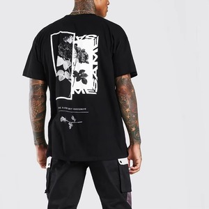 men oversized <b>tshirt</b> boxy loose fit drop shoulder cotton fabric summer casual tee drop shoulder streetwear <b>tshirt</b> - Product Image 3