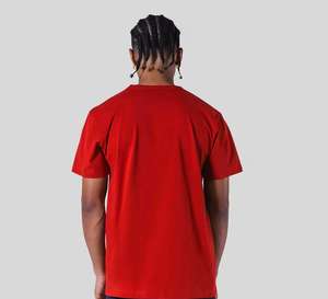 T-shirt délavé pour homme, style vintage, en coton, streetwear, coupe décontractée oversize, manches courtes, style été - Product Image 3