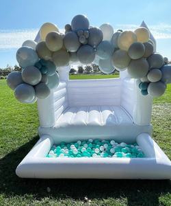 White Bouncy Castle White Bounce House Weißer Pullover für die Hochzeit - Product Image 4