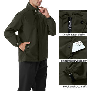 Traje Impermeable para Lluvia, para Hombre y Mujer, Chaqueta y Pantalones de Secado Rápido con Logotipo Personalizado - Product Image 2