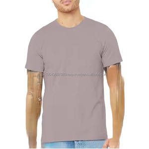 T-shirt pour homme à col rond en coton 100% Meilleure conception Vente chaude Couleurs personnalisées Bonne qualité T-shirt à anneau - Product Image 4