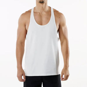 Débardeur de sport respirant et à séchage rapide pour homme, col en V, en polyester/coton, personnalisable, vente en gros, article très demandé - Product Image 6
