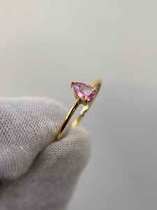 Bague Exceptionnelle en Saphir Rose Naturel, Bague de Fiançailles en Argent Sterling 925 Plaqué Or 14K, Cadeau de Mariage, Bague de Demande en Mariage - Product Image 3