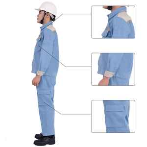 Combinaison de sécurité à bandes réfléchissantes haute visibilité pour travaux routiers et personnel de nuit en entrepôt, uniforme industriel - Product Image 5