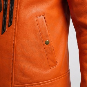 Veste de moto en cuir véritable pour homme de qualité supérieure, nouvelle arrivée, vestes de moto d'hiver, protections amovibles, personnalisables - Product Image 5