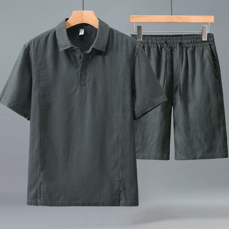 pantalones cortos grises