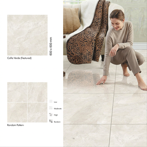Carreaux de sol en porcelaine semi-mat Vistaar California Ice 600x600mm, antidérapants, imitation brique, pour piscine, adhésifs, salle de bain, extérieur - Product Image 4