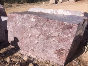 Bloque de Mármol Rojo Atardecer Benslimane, Material de Piedra Natural de Mármol Rojo Veteado para Procesamiento de Losas - Product Image 3