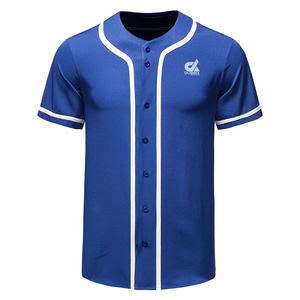 Camiseta de Béisbol Negra Personalizada 2025 con Ribete Blanco, Uniforme de Equipo con Botones, Camisa Deportiva Lisa, Venta al Por Mayor OEM - Product Image 2