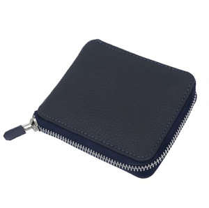 Portefeuille homme en cuir véritable de qualité supérieure, à double pliage, avec plusieurs emplacements pour cartes et design texturé, fin et minimaliste, beige - Product Image 1