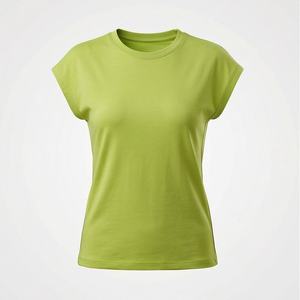 Camisetas de Verano para Mujer, Estilo Nuevo, Personalizadas con Estampado, Casuales, de Algodón y Poliéster, Lisas, de Manga Corta, Nuevas - Product Image 1