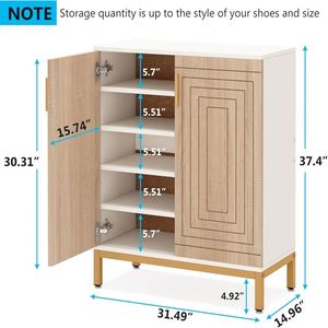 Mueble Zapatero para Sala de Estar con Capacidad para 20 Pares, con Espacio para Zapateros - Product Image 5