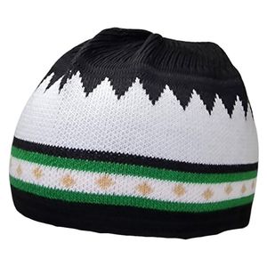 Gorro de Oración Musulmán para Hombre, Gorro Islámico Kufi, Taqiyah, Gorro para el Festival de Ramadán y Eid - Product Image 1