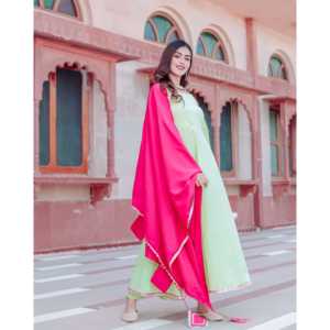 Ensemble de costume en crêpe satiné vert chartreuse pour femme, taille XS - Product Image 6