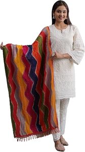 Twinfeet Women's Premium Rayon Traditional <b>Chikankari</b> Embroidery Straight Kurti with Pant & Dupatta for Party Occasions - Product Image 2