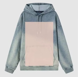 Sudadera con capucha para hombre, personalizada, 100% algodón, de gramaje alto, estilo holgado, con lavado Monkey, efecto desgastado, oversize, estilo streetwear vintage, con cordón ajustable. - Product Image 5