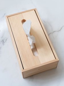 Boîte à mouchoirs vintage en bois faite à la main, sur pied, pour la maison, les tables à manger et les tables basses - Product Image 5