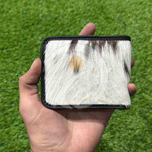 Premium Vintage Fur Cowhide <b>Wallet</b> Mens Handmade Leather Card <b>Holder</b> With Authentic Western Look Cowhide <b>Wallet</b> - Product Image 4