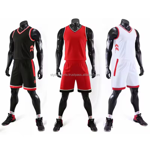 Conjunto de uniforme de baloncesto bordado Reversible hecho a medida 2024, ropa deportiva impresa, los mejores uniformes de Jersey para hombres al por mayor - Product Image 2