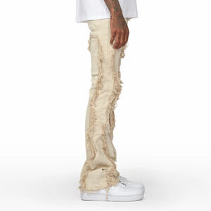 Prix de gros - Jeans en denim pour hommes tendance - Design personnalisé - Qualité supérieure - Jeans décontractés de style droit - Product Image 3