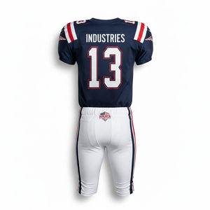 Premium American Football Uniform Custom Logo Sublimated Jersey with Integrated <b>Pad</b> Pockets Pants Professional Training - Product Image 2